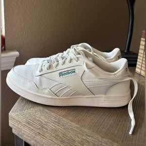 Reebok shoes, women’s 8.5, white/green, worn once